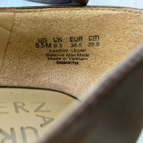 Naturalizer Bronze Pointed Toe Flats - Picture 3 of 4